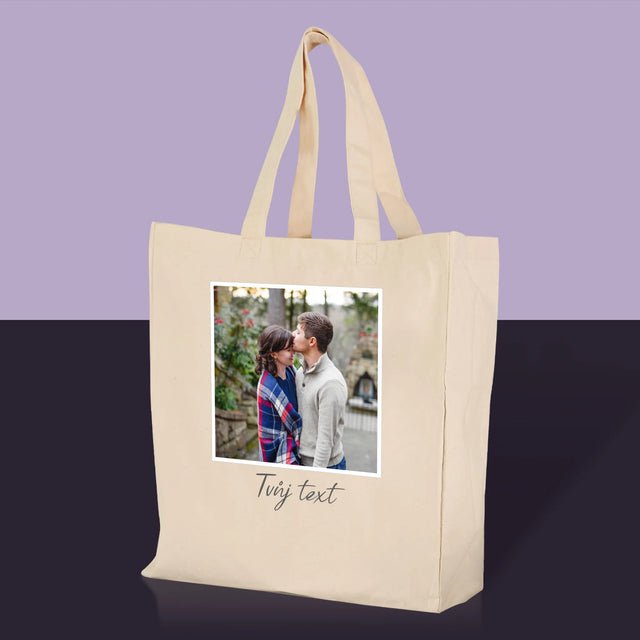 Fotka A Textem: Tvoje Fotka A Textem - Plátěná Taška