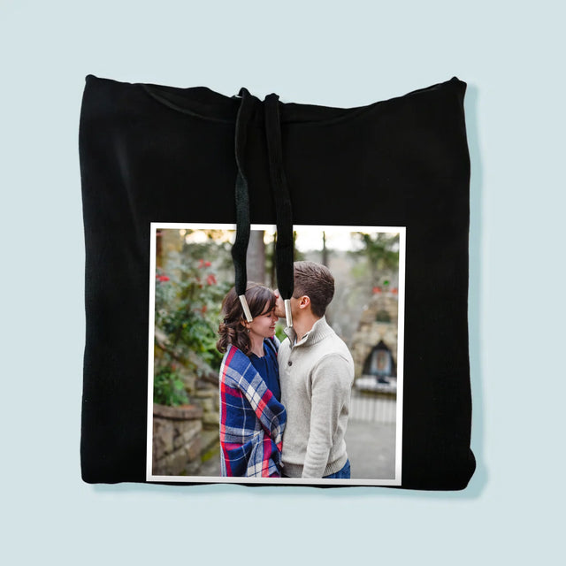 Fotka A Textem: Tvoje Fotka A Textem - Pánská Mikina S Kapuci