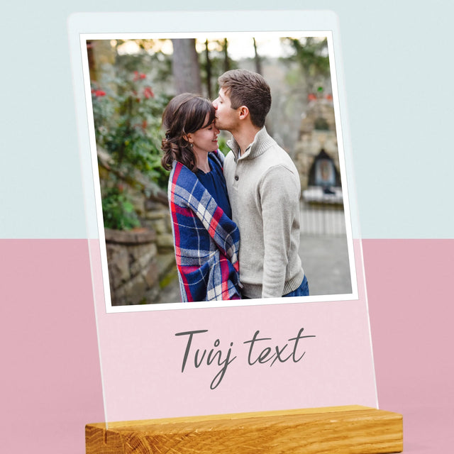 Fotka A Textem: Tvoje Fotka A Textem - Tisk Na Akrylovém Skle