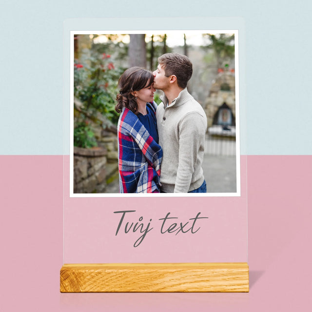 Fotka A Textem: Tvoje Fotka A Textem - Tisk Na Akrylovém Skle