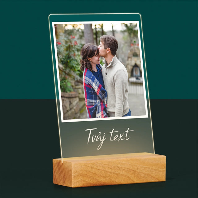 Fotka A Textem: Tvoje Fotka A Textem - Tisk Na Akrylovém Skle