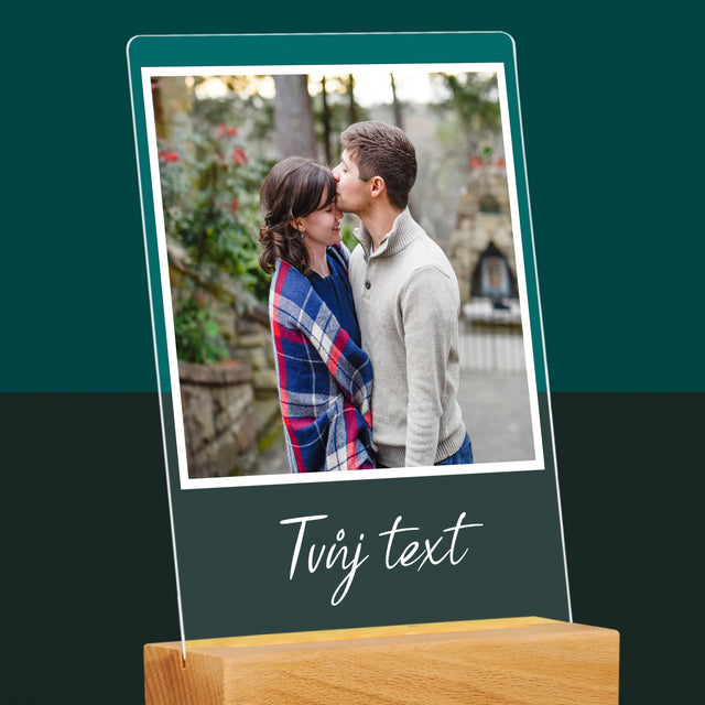 Fotka A Textem: Tvoje Fotka A Textem - Tisk Na Akrylovém Skle