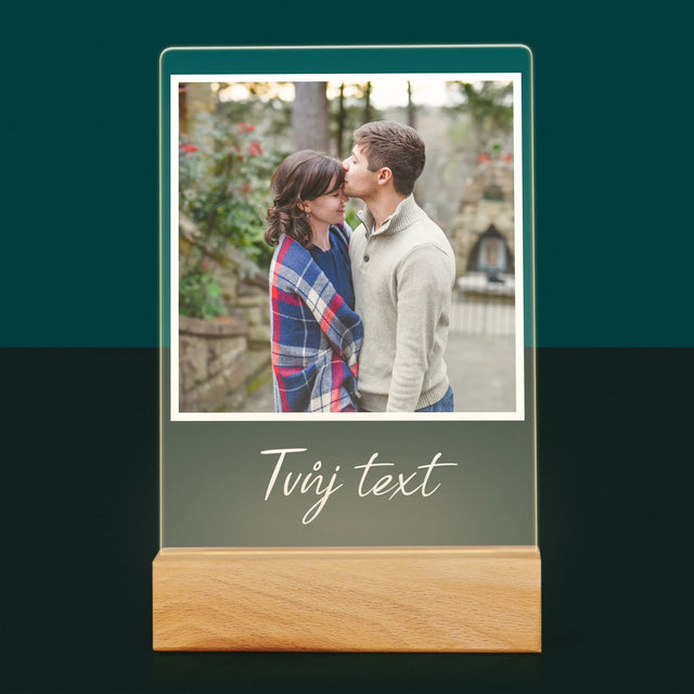 Fotka A Textem: Tvoje Fotka A Textem - Tisk Na Akrylovém Skle