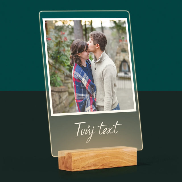 Fotka A Textem: Tvoje Fotka A Textem - Tisk Na Akrylovém Skle