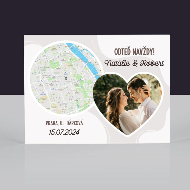 Mapa Města: Odteď Navždy - Akrylový Blok