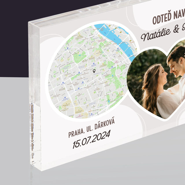 Mapa Města: Odteď Navždy - Akrylový Blok