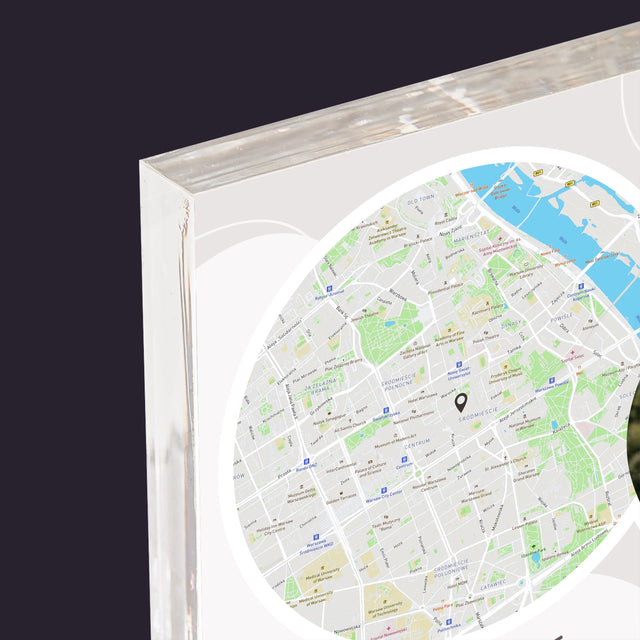 Mapa Města: Odteď Navždy - Akrylový Blok