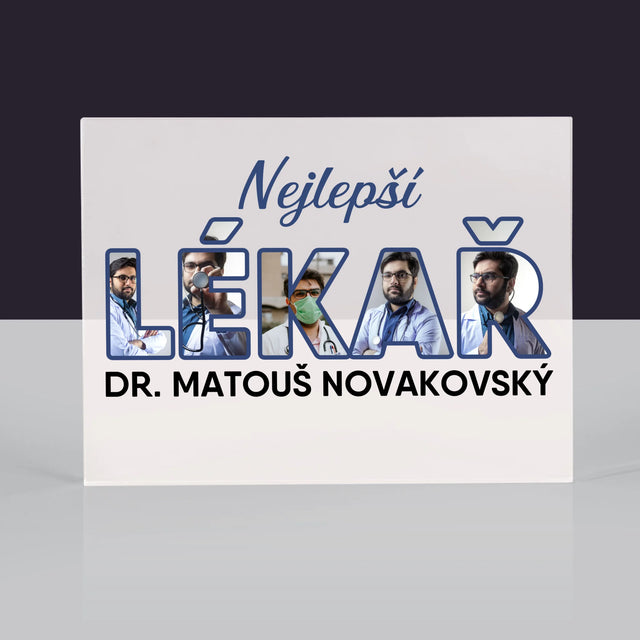 Slovo Z Fotek: Nejlepší Lékař - Akrylový Blok