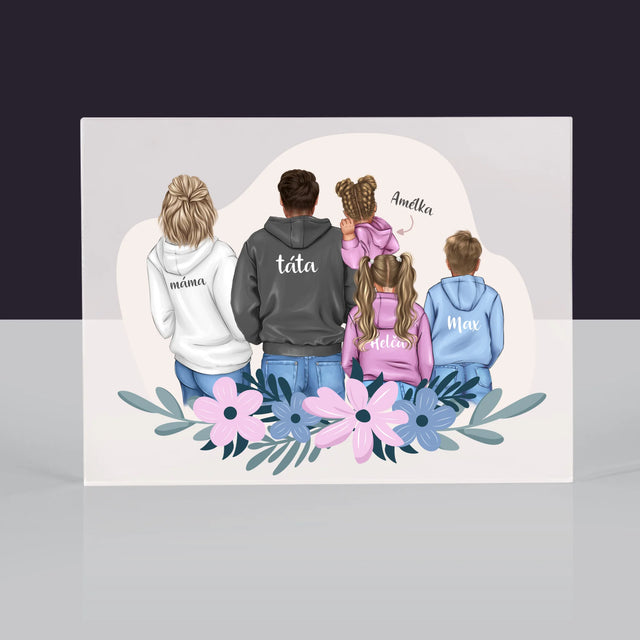 Designér Postav: Rodina S Dětmi - Akrylový Blok