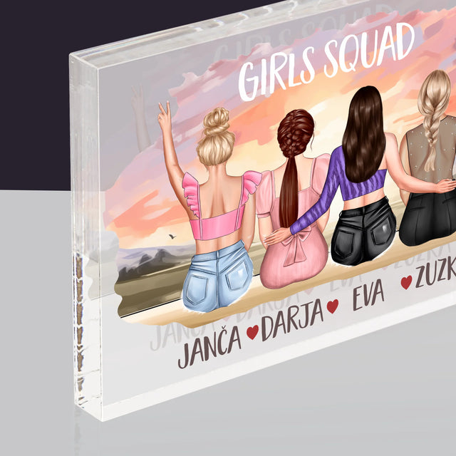 Designér Postav: Girls Squad - Akrylový Blok