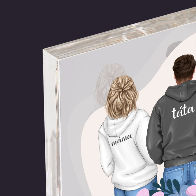 Designér Postav: Rodina S Dětmi - Akrylový Blok