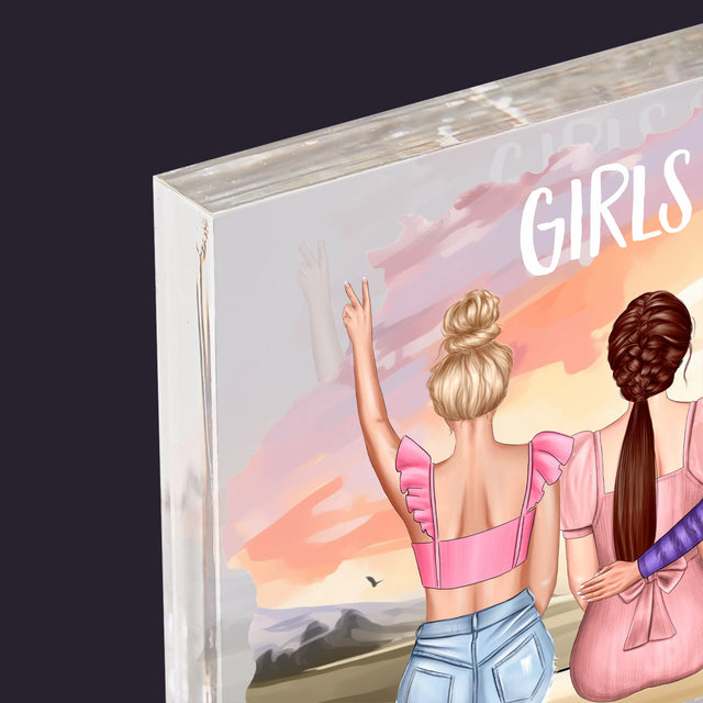 Designér Postav: Girls Squad - Akrylový Blok