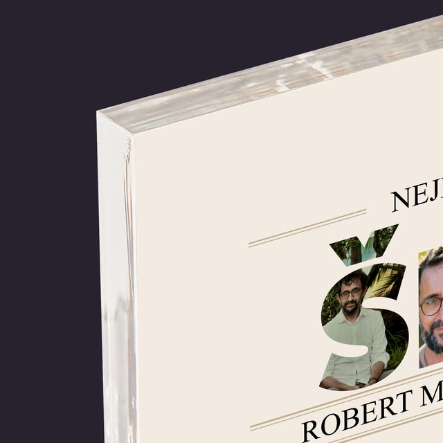 Slovo Z Fotek: Nejlepší Šéf 2 - Akrylový Blok