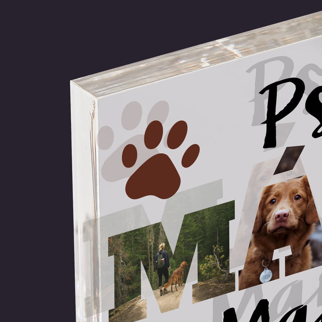 Slovo Z Fotek: Psí Máma Ve Fotkách - Akrylový Blok