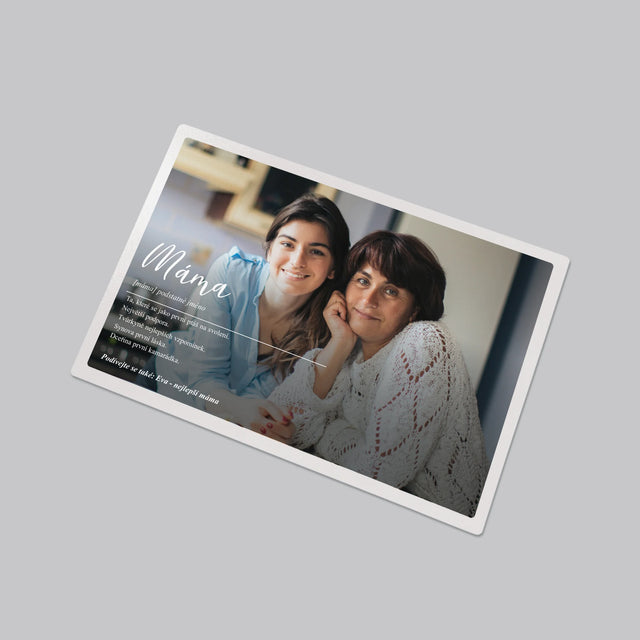 Fotka A Textem: Máma Definice - Podložka Na Psací Stůl