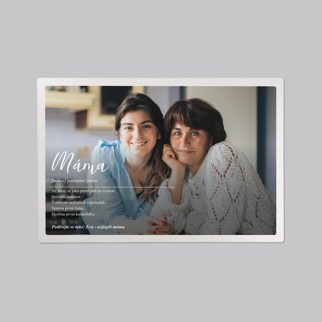 Fotka A Textem: Máma Definice - Podložka Na Psací Stůl