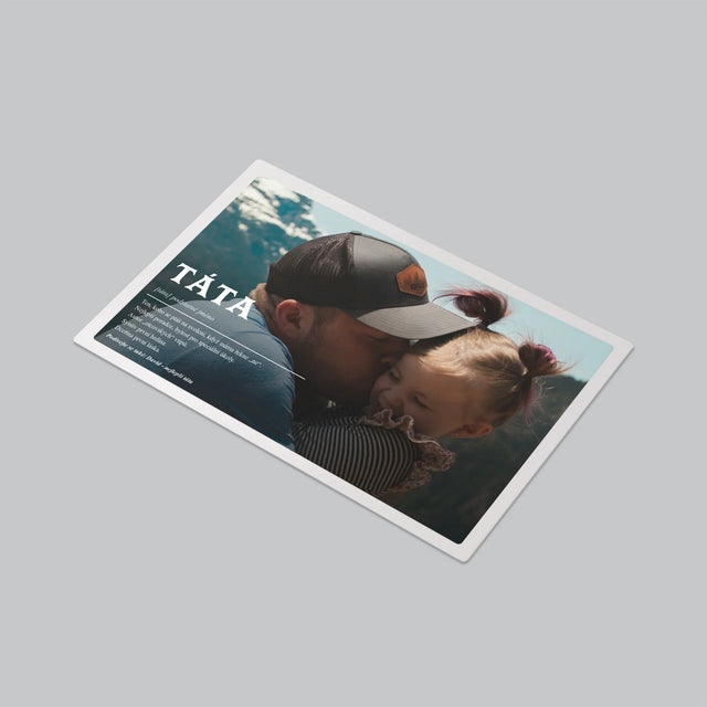 Fotka A Textem: Táta Definice - Podložka Na Psací Stůl