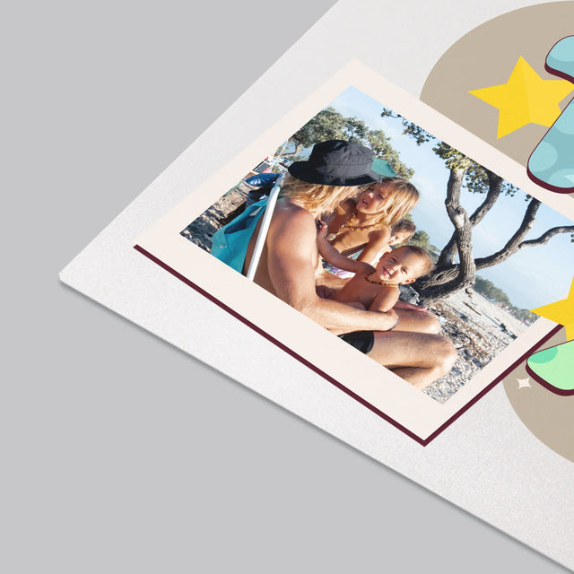 Fotokoláž: Písmenka Táta - Podložka Na Psací Stůl