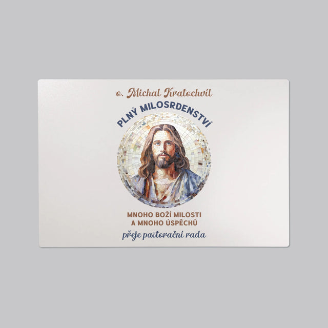 Jméno A Nápis: Důstojný Pán Plný Milosrdenství - Podložka Na Psací Stůl