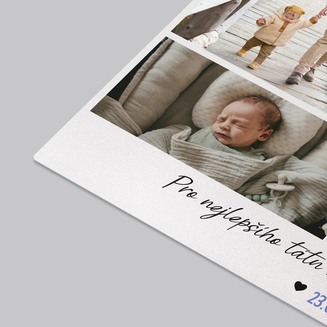 Fotokoláž: Táta Kamarád - Podložka Na Psací Stůl