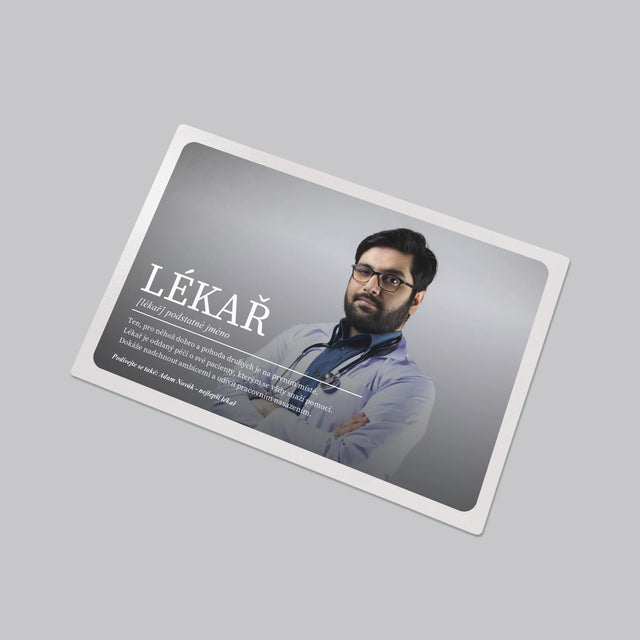 Fotka A Textem: Lékař Definice - Podložka Na Psací Stůl