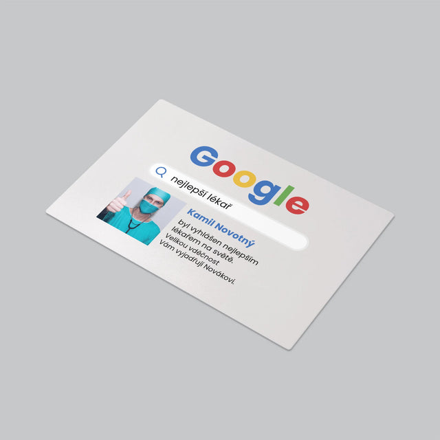 Fotka A Textem: Nejlepší Lékař Výsledek Google - Podložka Na Psací Stůl