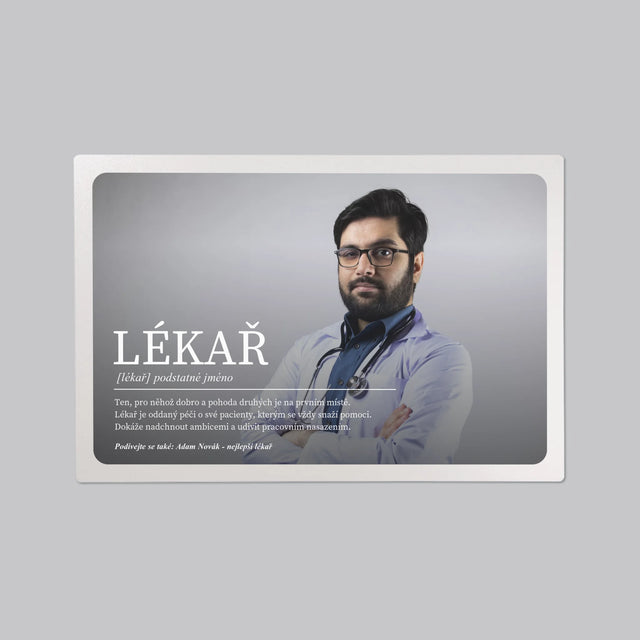 Fotka A Textem: Lékař Definice - Podložka Na Psací Stůl