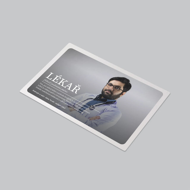 Fotka A Textem: Lékař Definice - Podložka Na Psací Stůl