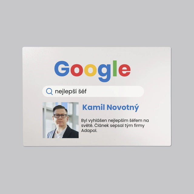 Fotka A Textem: Nejlepší Šéf Výsledek Google - Podložka Na Psací Stůl