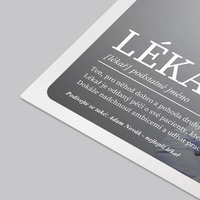 Fotka A Textem: Lékař Definice - Podložka Na Psací Stůl