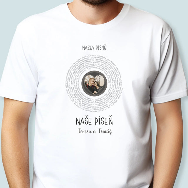 Fotka A Textem: Naše Píseň - Pánské Tričko