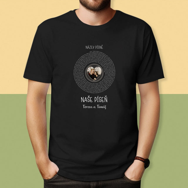 Fotka A Textem: Naše Píseň - Pánské Tričko
