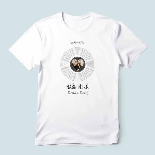 Fotka A Textem: Naše Píseň - Pánské Tričko