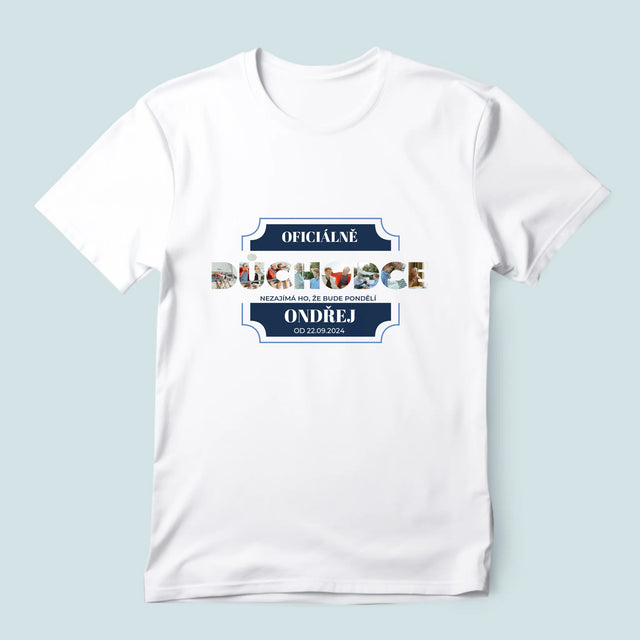 Slovo Z Fotek: Oficiálně Důchodce - Pánské Tričko