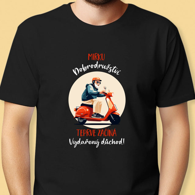 Jméno A Nápis: Dobrodružství Teprve Začíná - Pánské Tričko