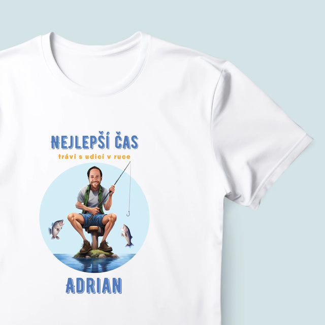 Fotka A Textem: Nejlepší Čas - Pánské Tričko