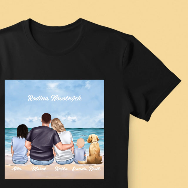 Designér Postav: Rodinný Portrét - Pánské Tričko