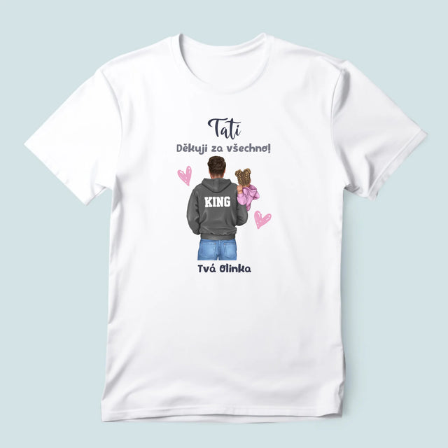 Designér Postav: Táta S Dítětem - Pánské Tričko