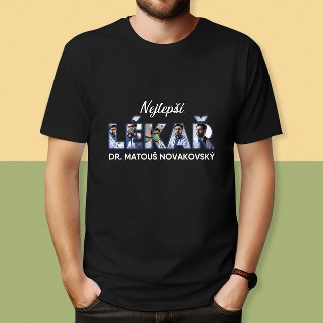 Slovo Z Fotek: Nejlepší Lékař - Pánské Tričko