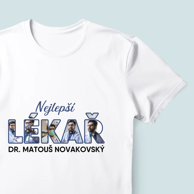 Slovo Z Fotek: Nejlepší Lékař - Pánské Tričko