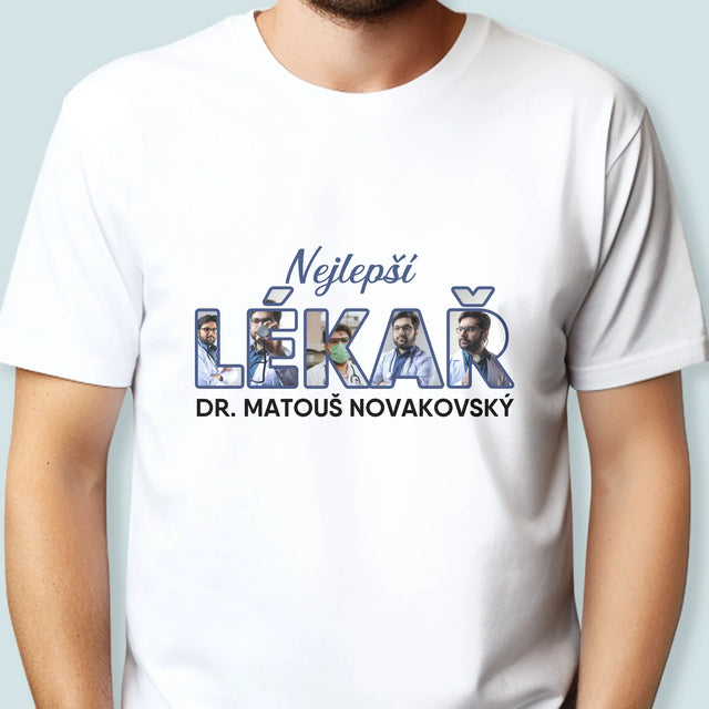 Slovo Z Fotek: Nejlepší Lékař - Pánské Tričko