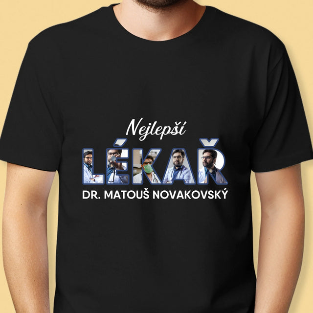 Slovo Z Fotek: Nejlepší Lékař - Pánské Tričko