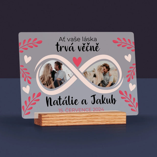 Fotokoláž: Ať Vaše Láska Trvá Věčně - Tisk Na Akrylovém Skle
