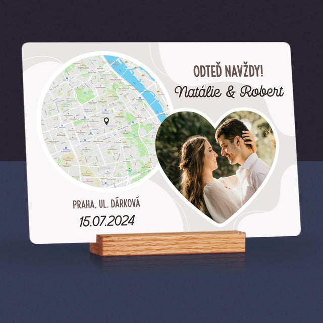 Mapa Města: Odteď Navždy - Tisk Na Akrylovém Skle