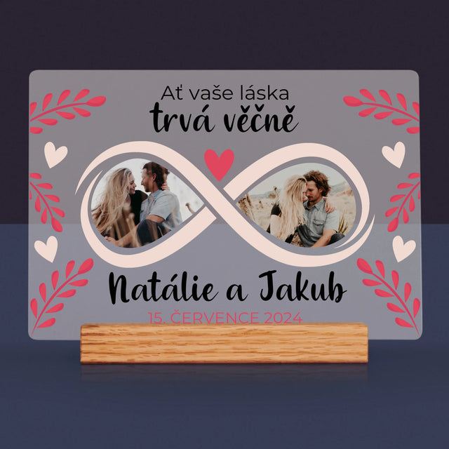 Fotokoláž: Ať Vaše Láska Trvá Věčně - Tisk Na Akrylovém Skle
