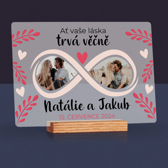 Fotokoláž: Ať Vaše Láska Trvá Věčně - Tisk Na Akrylovém Skle