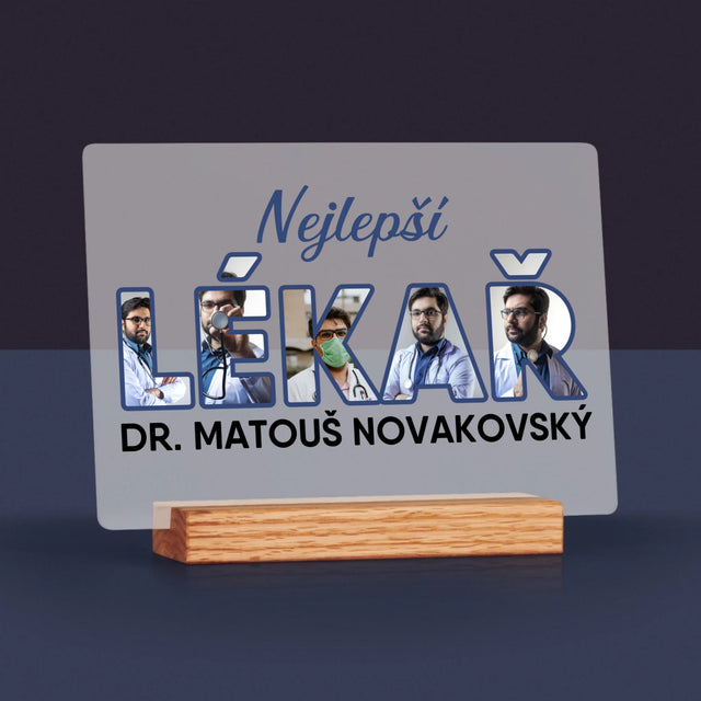 Slovo Z Fotek: Nejlepší Lékař - Tisk Na Akrylovém Skle