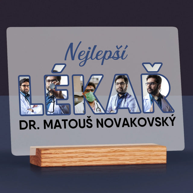 Slovo Z Fotek: Nejlepší Lékař - Tisk Na Akrylovém Skle