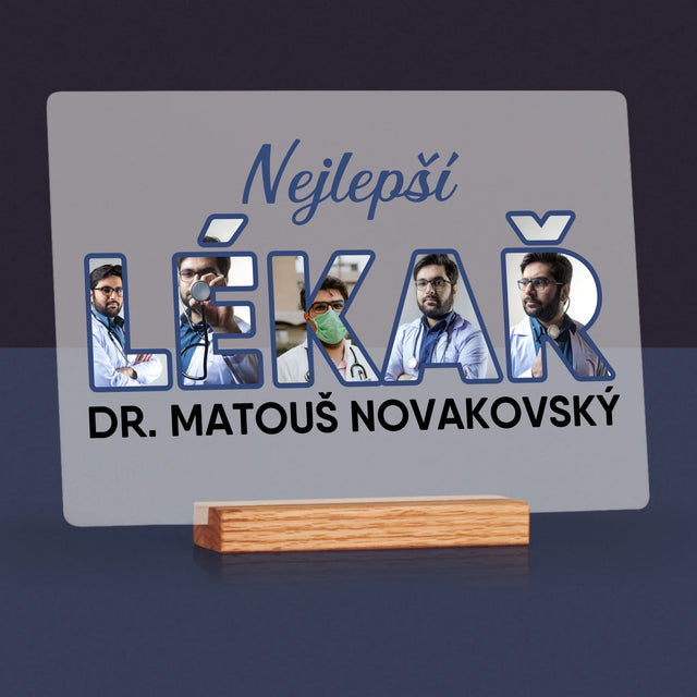 Slovo Z Fotek: Nejlepší Lékař - Tisk Na Akrylovém Skle
