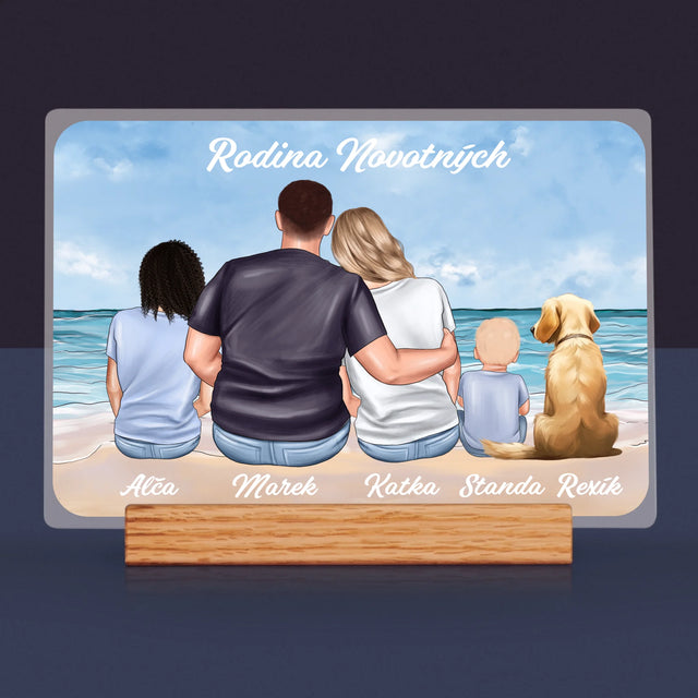 Designér Postav: Rodinný Portrét - Tisk Na Akrylovém Skle